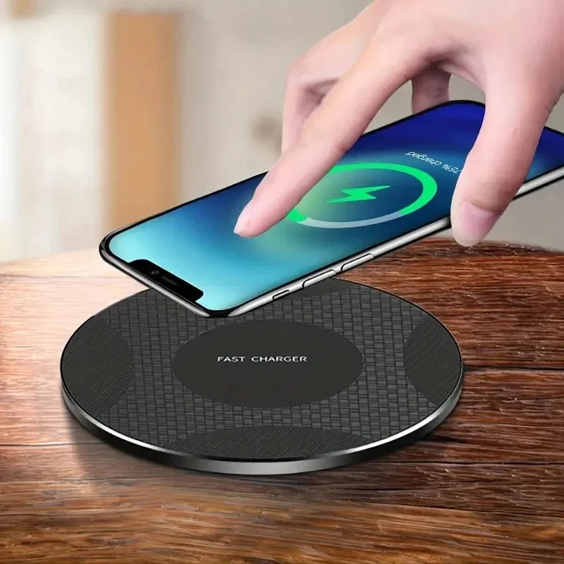 Ultra-Thin 10W Wireless Charger for iPhone, Samsung & Xiaomi